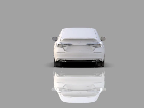 Honda Civic Sedan 2022 HQ interior 3D Model