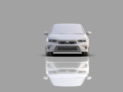Honda Civic Sedan 2022 HQ interior 3Dモデル