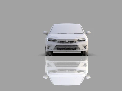 Honda Civic Sedan 2022 HQ interior 3D Model