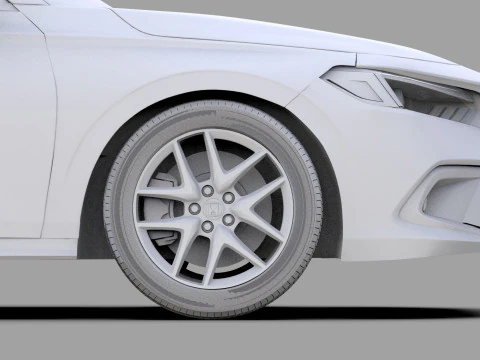 Honda Civic Sedan 2022 HQ interior 3D Model