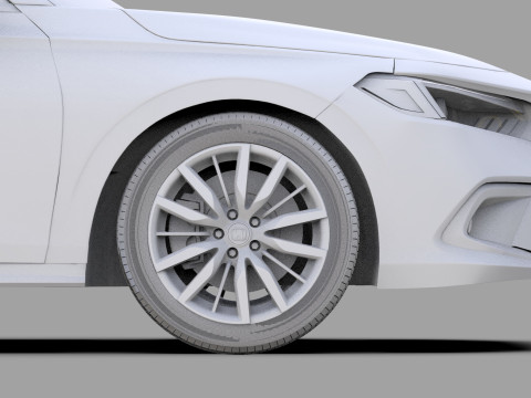 Honda Civic Sedan 2022 HQ interior 3Dモデル