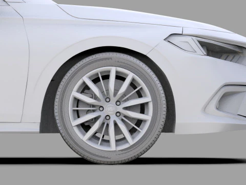 Honda Civic Sedan 2022 HQ interior 3D Model