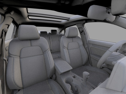 Honda Civic Sedan 2022 HQ interior 3Dモデル