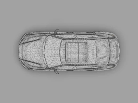 Honda Civic Sedan 2022 HQ interior 3D Model