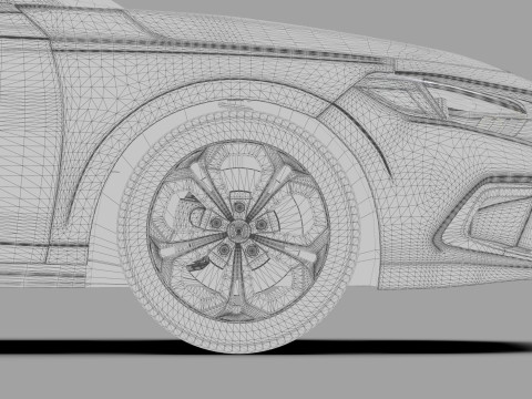 Honda Civic Sedan 2022 HQ interior 3Dモデル