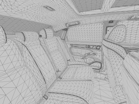 Honda Civic Sedan 2022 HQ interior 3D Model