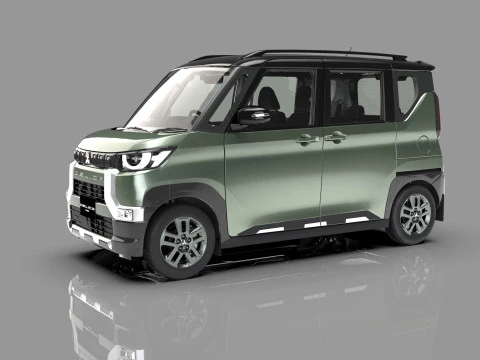 Mitsubishi Delica Mini 2023 HQ interior 3D Model