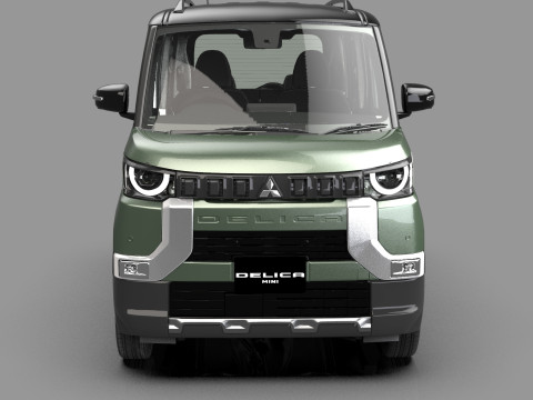 Mitsubishi Delica Mini 2023 HQ interior 3D Model