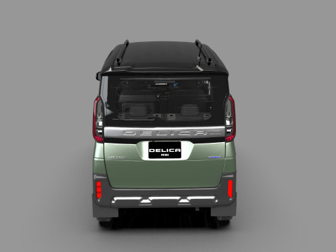 Mitsubishi Delica Mini 2023 HQ interior 3D Model