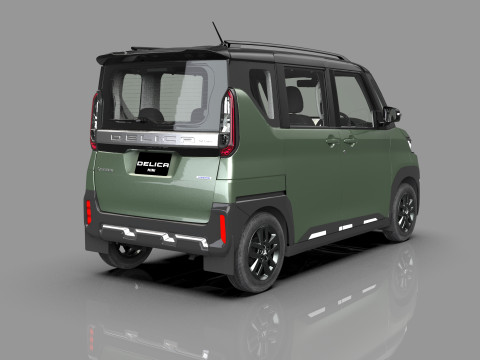Mitsubishi Delica Mini 2023 HQ interior 3D Model