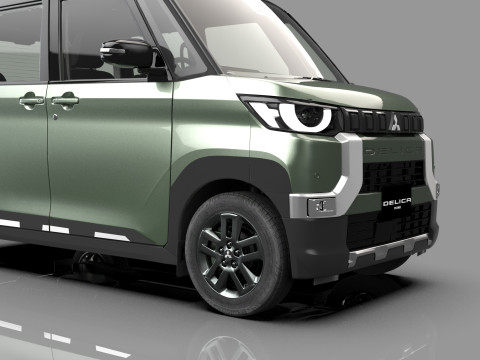 Mitsubishi Delica Mini 2023 HQ interior 3D Model
