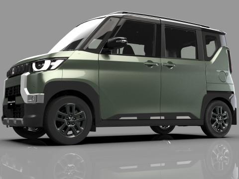 Mitsubishi Delica Mini 2023 HQ interior 3D Model
