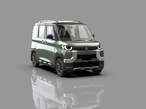 Mitsubishi Delica Mini 2023 HQ interior 3D Model