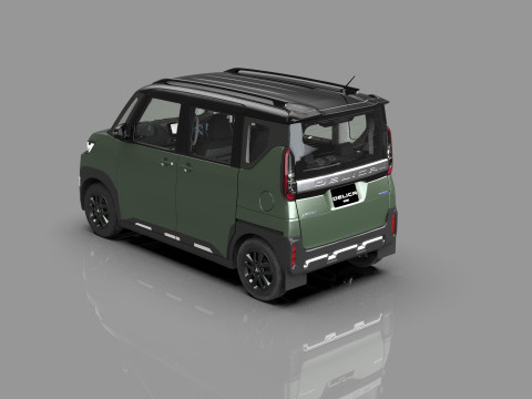 Mitsubishi Delica Mini 2023 HQ interior 3D Model