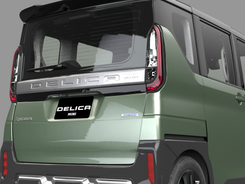 Mitsubishi Delica Mini 2023 HQ interior 3D Model