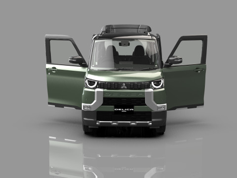 Mitsubishi Delica Mini 2023 HQ interior 3D Model