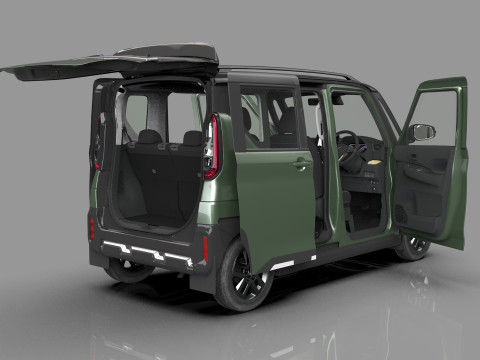 Mitsubishi Delica Mini 2023 HQ interior 3D Model