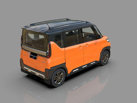 Mitsubishi Delica Mini 2023 HQ interior 3D Model
