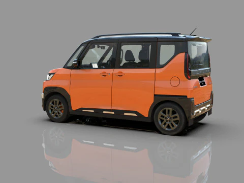 Mitsubishi Delica Mini 2023 HQ interior 3D Model