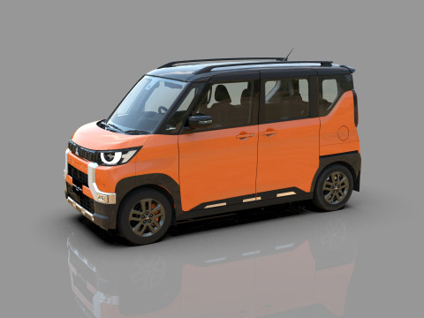 Mitsubishi Delica Mini 2023 HQ interior 3D Model