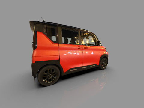 Mitsubishi Delica Mini 2023 HQ interior 3D Model