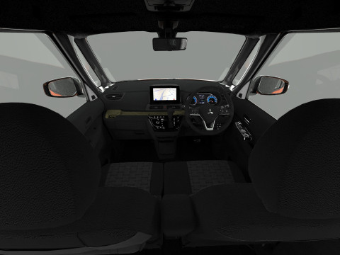 Mitsubishi Delica Mini 2023 HQ interior 3D Model