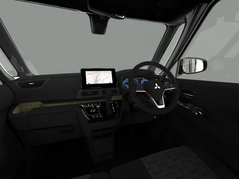 Mitsubishi Delica Mini 2023 HQ interior 3D Model