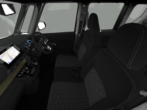 Mitsubishi Delica Mini 2023 HQ interior 3D Model