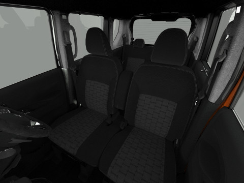 Mitsubishi Delica Mini 2023 HQ interior 3D Model