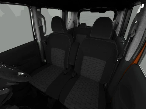Mitsubishi Delica Mini 2023 HQ interior 3D Model