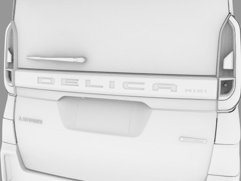 Mitsubishi Delica Mini 2023 HQ interior 3D Model