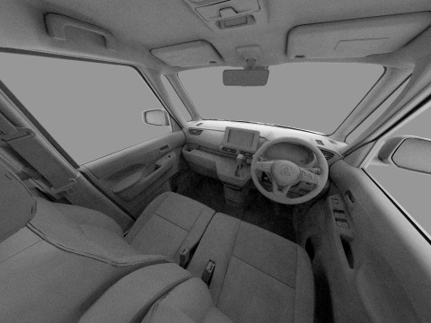 Mitsubishi Delica Mini 2023 HQ interior 3D Model