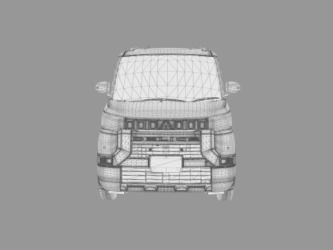 Mitsubishi Delica Mini 2023 HQ interior 3D Model