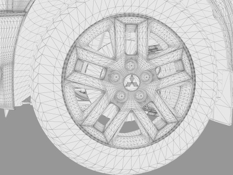 Mitsubishi Delica Mini 2023 HQ interior 3D Model