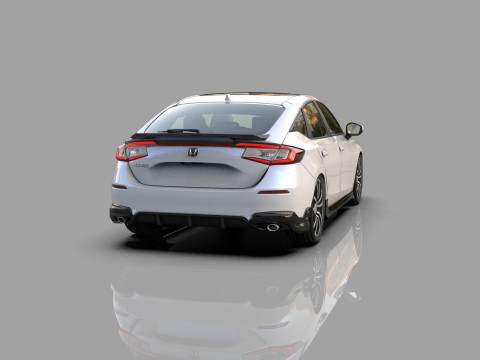 Honda Civic Hatchback 2022 HQ interior 3D 模型