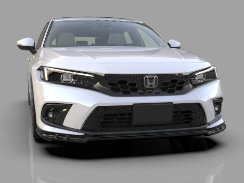 Honda Civic Hatchback 2022 HQ interior 3D 模型