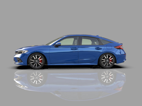 Honda Civic Hatchback 2022 HQ interior 3D 模型