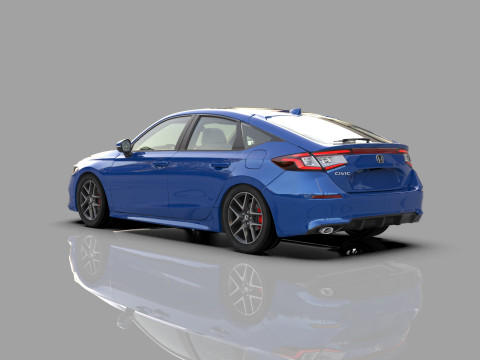 Honda Civic Hatchback 2022 HQ interior 3D 模型