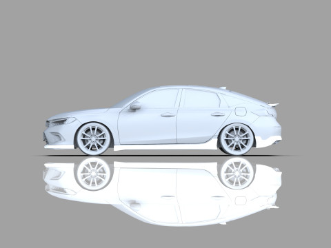 Honda Civic Hatchback 2022 HQ interior 3D 模型