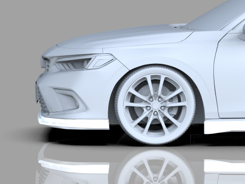 Honda Civic Hatchback 2022 HQ interior 3D 模型