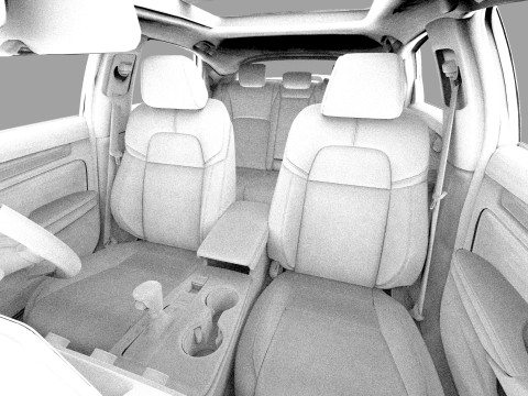 Honda Civic Hatchback 2022 HQ interior 3D 模型