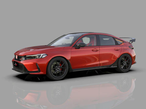 Honda Civic Type R 2022 Mugen bodykit HQ interior 3D Model