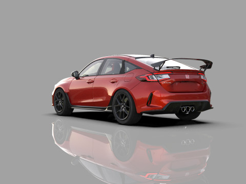 Honda Civic Type R 2022 Mugen bodykit HQ interior Modello 3D