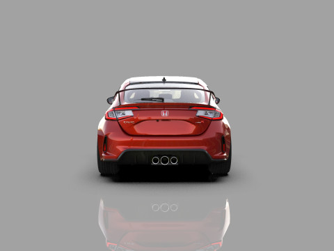 Honda Civic Type R 2022 Mugen bodykit HQ interior Modello 3D