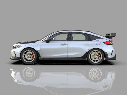 Honda Civic Type R 2022 Mugen bodykit HQ interior Modello 3D