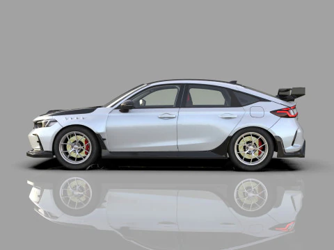 Honda Civic Type R 2022 Mugen bodykit HQ interior 3D Model