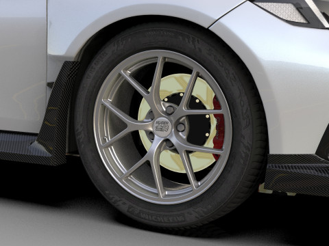 Honda Civic Type R 2022 Mugen bodykit HQ interior Modello 3D