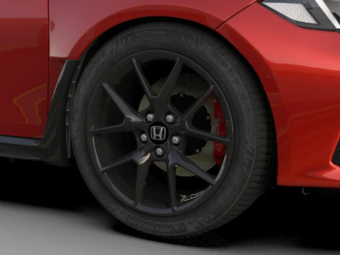 Honda Civic Type R 2022 Mugen bodykit HQ interior 3D Model