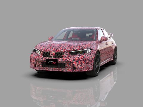 Honda Civic Type R 2022 Mugen bodykit HQ interior Modello 3D