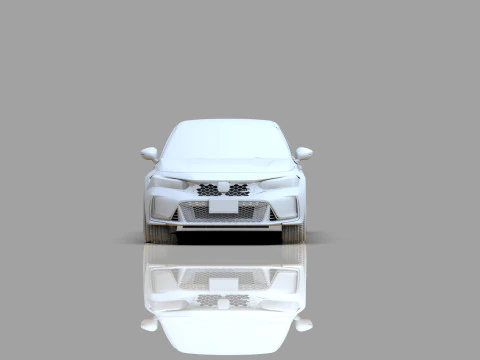Honda Civic Type R 2022 Mugen bodykit HQ interior 3D Model